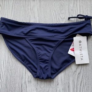 Athleta Side Tie Swim Bottom / Size M / NWT